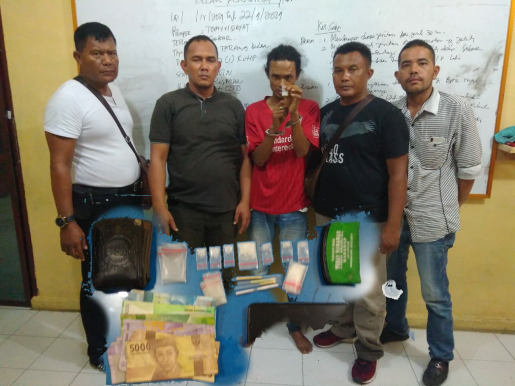 Jual Sabu ke Polisi, Mekanik Motor Desa Sentang Ini Diringkus