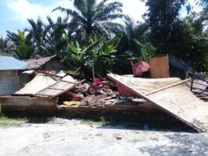 Lagi…Batubara Diterjang Punting Beliung, BPBD Lakukan Pendataan