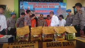 1 Bulan Pergerakan Dipantau, 2 Kurir Sabu 5 Kg Diringkus di RM Binaria Lima Puluh
