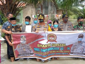 Baksos di Nanas Siam, Kapolres Akan Koordinasi ke Pemda Soal Banjir