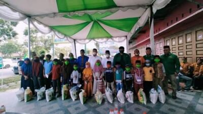 Resmikan Posko Pemenangan, Paslon Hebat Santuni Anak Yatim dan Du’afa