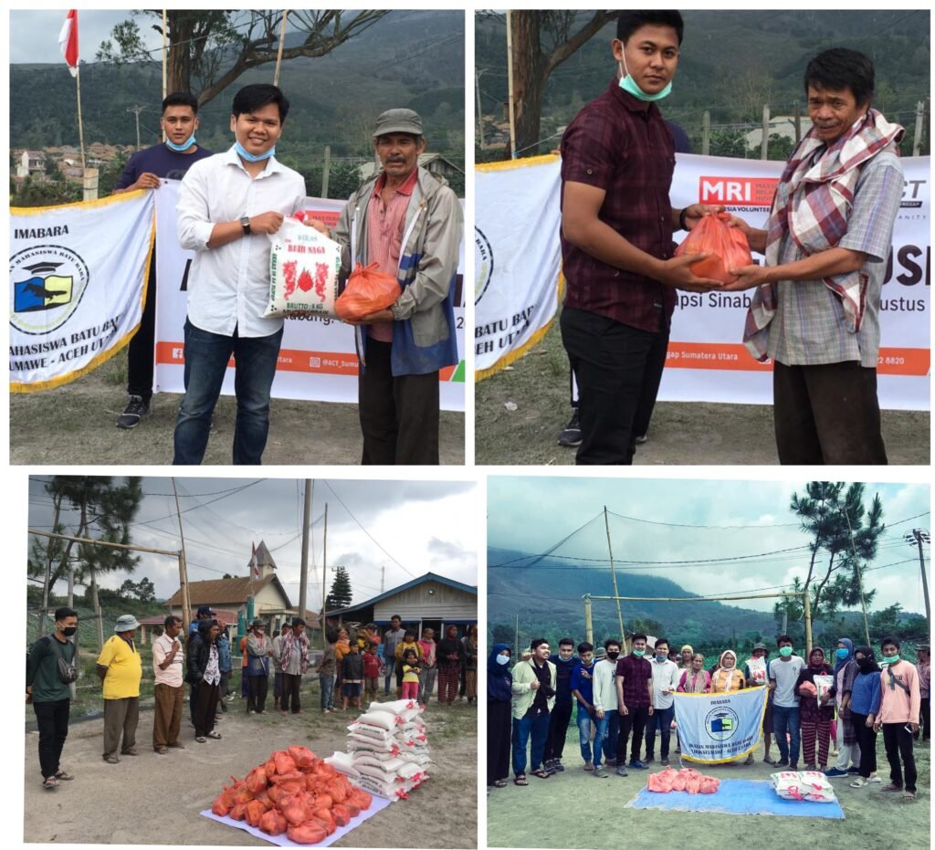Peduli Korban Sinabung, IMABARA Baksos di Desa Singarang Garang