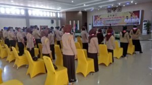 Hari Lahir Pramuka ke 59, Kwarcab Labura Ikuti Upacara Melaui Video Conference