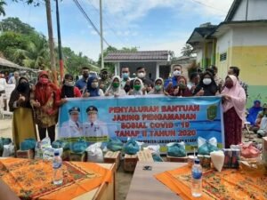 Bupati Ikuti Penyaluran JPS Covid-19 Kualuh Selatan Labura