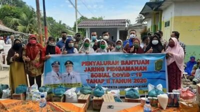 Bupati Ikuti Penyaluran JPS Covid-19 Kualuh Selatan Labura