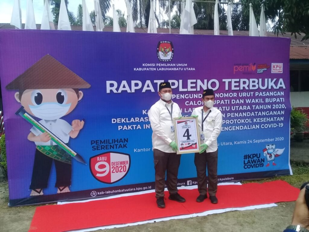 Dapat Nomor 4, Paslon Hebat Optimis Menang Pilkada Labura