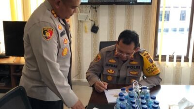 Bahas Disiplin AKB, Kapolres Batubara dan Kapolres Simalungun Saling Bersinergi