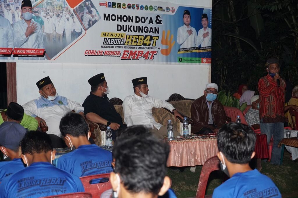 Pasangan Hebat Disambut Antusias Masyarakat Pulo Jantan Labura