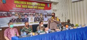 Polres Gelar Deklarasi Cinta Damai, Jaga Ketertiban Isue UU Ciptaker di Batubara