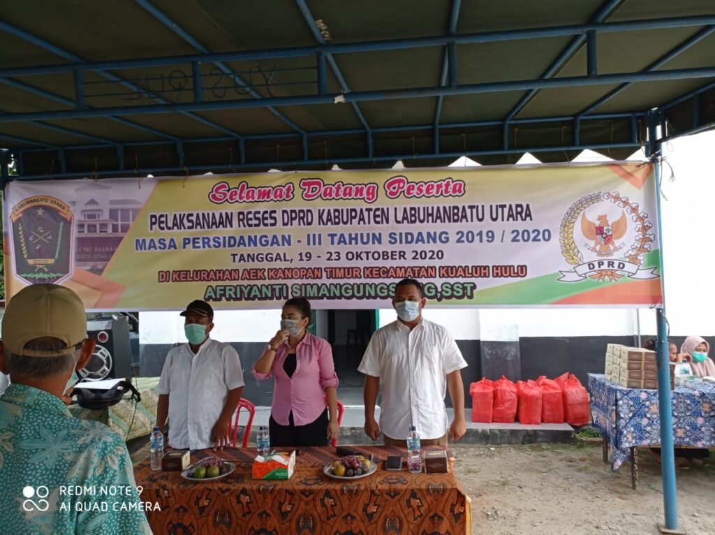 Afriyanti Simangunsong Serap Aspirasi Masyakat Kel Aek Kanopan Timur