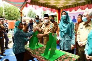 Bupati Batubara Serahkan 80 Unit Alat Pres Emping