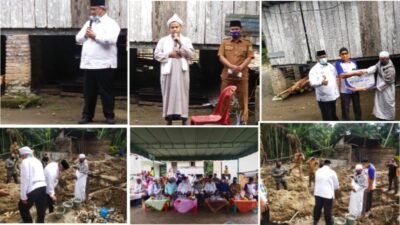 Bupati Peletakan Batu Pertama Musholla Persulukan Perpaudangan Labura