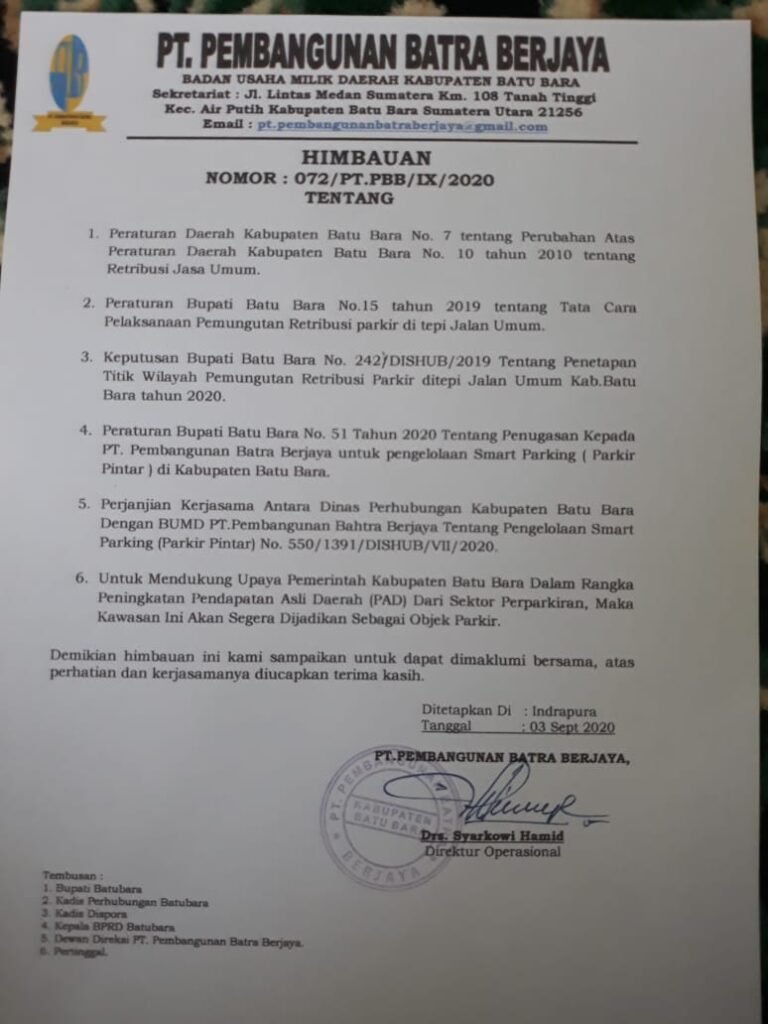 Pengutipan Pajak Parkir, Apindo Akan Ambil Langkah Terukur