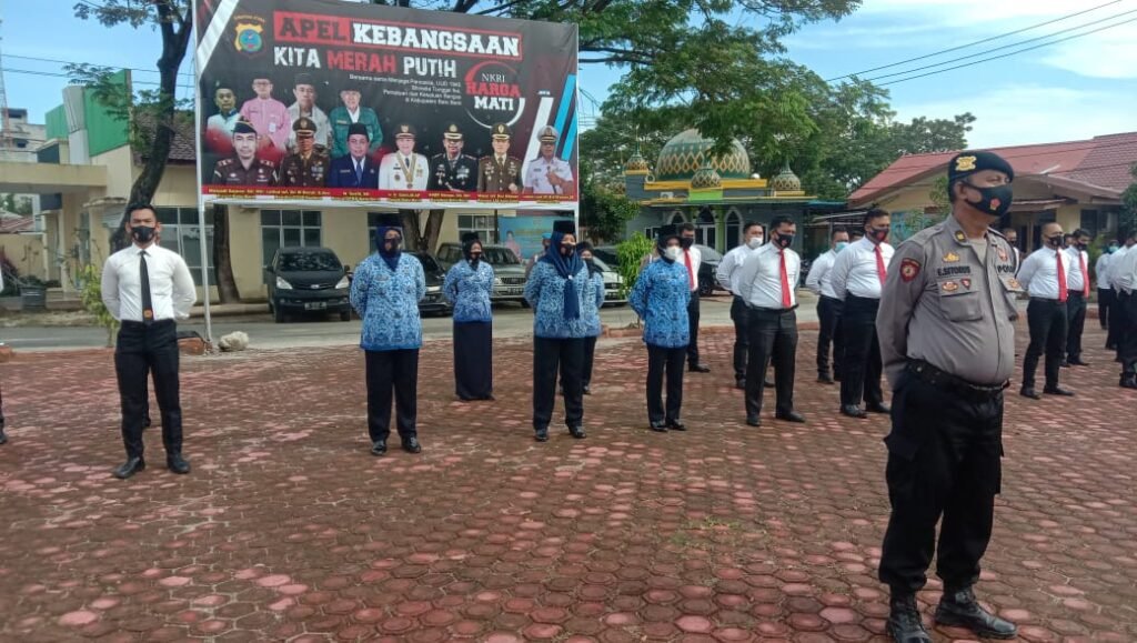 Kapolres Batubara Apel Akhir Bulan dan HUT KORPRI ke 49
