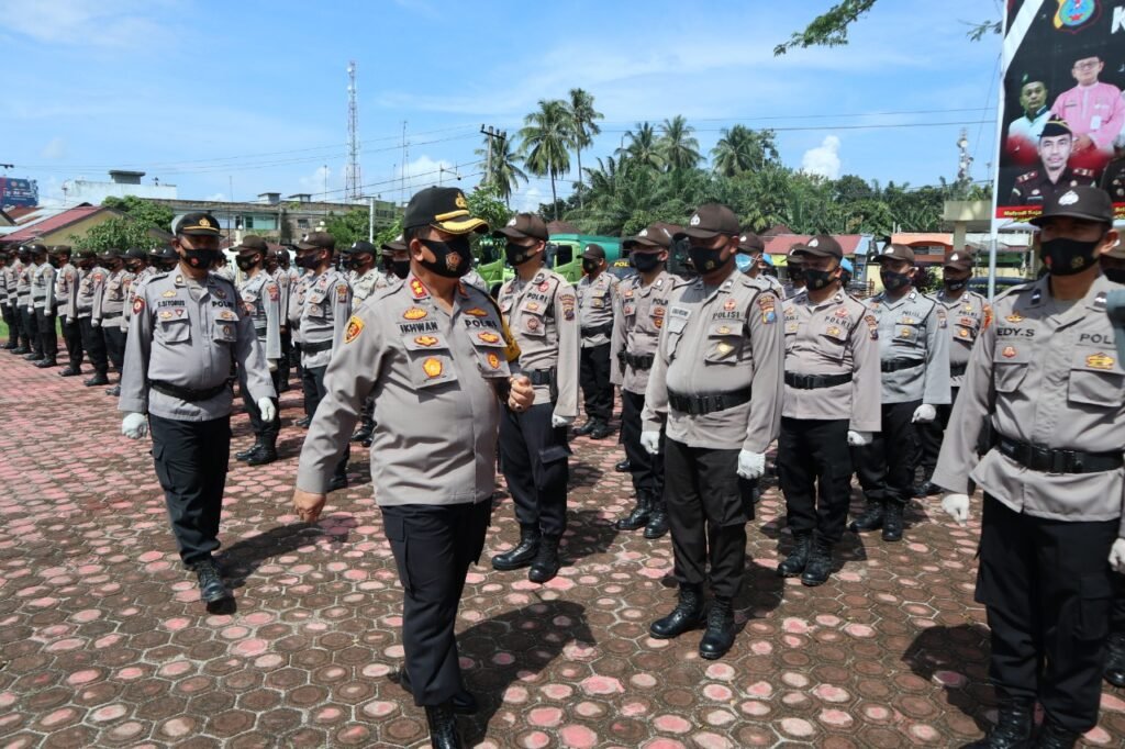 108 Personil Polres Batubara BKO ke Asahan dan Tanjung Balai