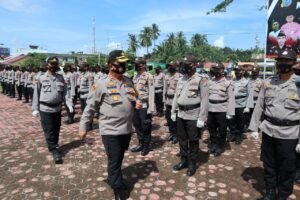 108 Personil Polres Batubara BKO ke Asahan dan Tanjung Balai