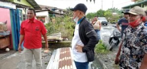 Dapat Informasi Warga Tertimpa Angin Puting Beliung, Bupati Batubara Turun Dari Medan