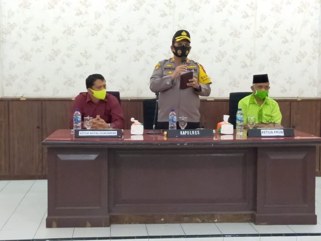 Kapolres: Mari Kita Jaga Tidak Ada Cluster Baru Dalam Natal dan Tahun Baru di Batubara