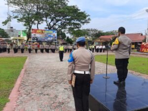 Apel Amankan Malam Tahun Baru, Kapolres Batubara Ingatkan Prokes