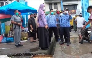 Bupati dan Ketua TP PKK Tinjau Pasar Delima Indra Pura Batubara