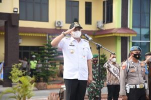 Zahir Irup Penyemprotan Disinfektan Serentak di Batubara