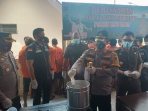 294,3 Gram Sabu Direbus, 26 Orang Ditangkap Hasil Ops Antik Batubara