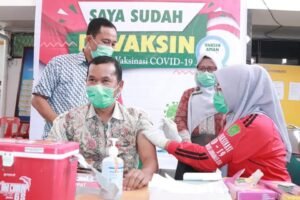 Dinkes Labura Vaksin 60 Orang Pegawai Kejari Labuhanbatu