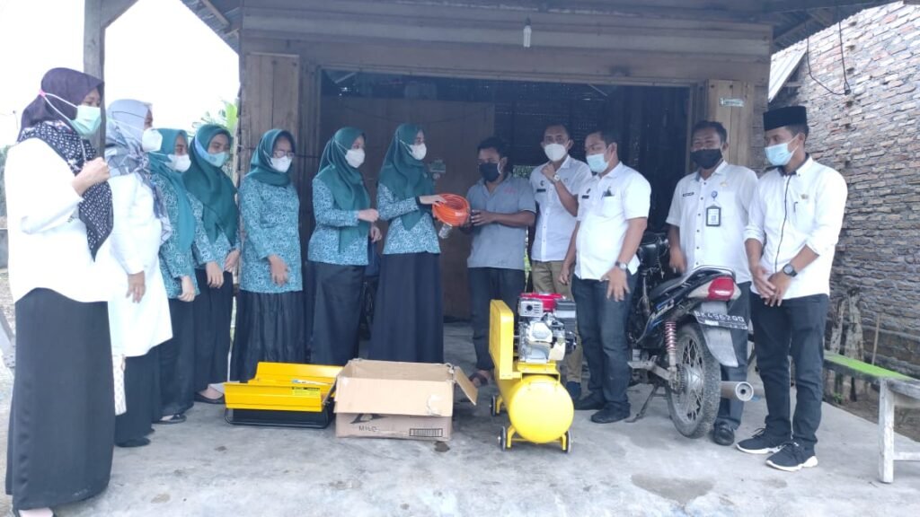 Monitoring Desa Binaan, TP PKK Batubara Berikan Bantuan