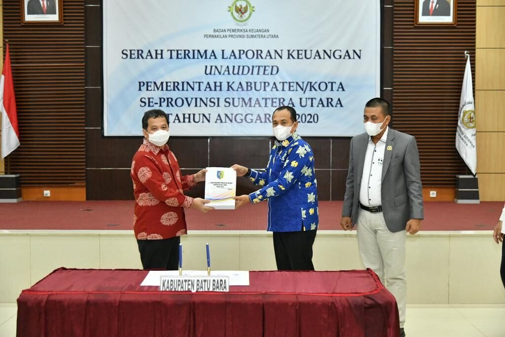 Bupati Serahkan LKPD Batubara ke BPK RI Perwakilan Sumut
