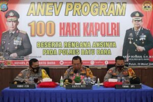 Dukungan Program 100 Hari Kapolri, Kapolres Batubara Pimpin Anev