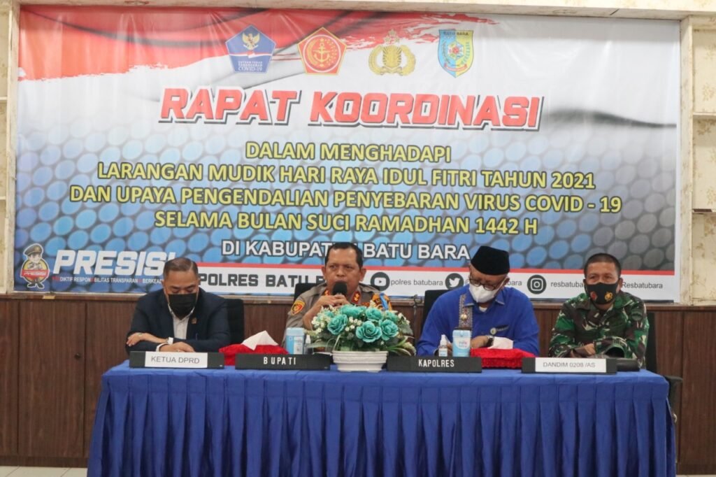 Rakor Larangan Mudik Idul Fitri Upaya Pengendalian Covid-19