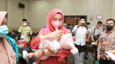 TP PKK Bersama Baznas Bantu Penanganan Stunting di Labura