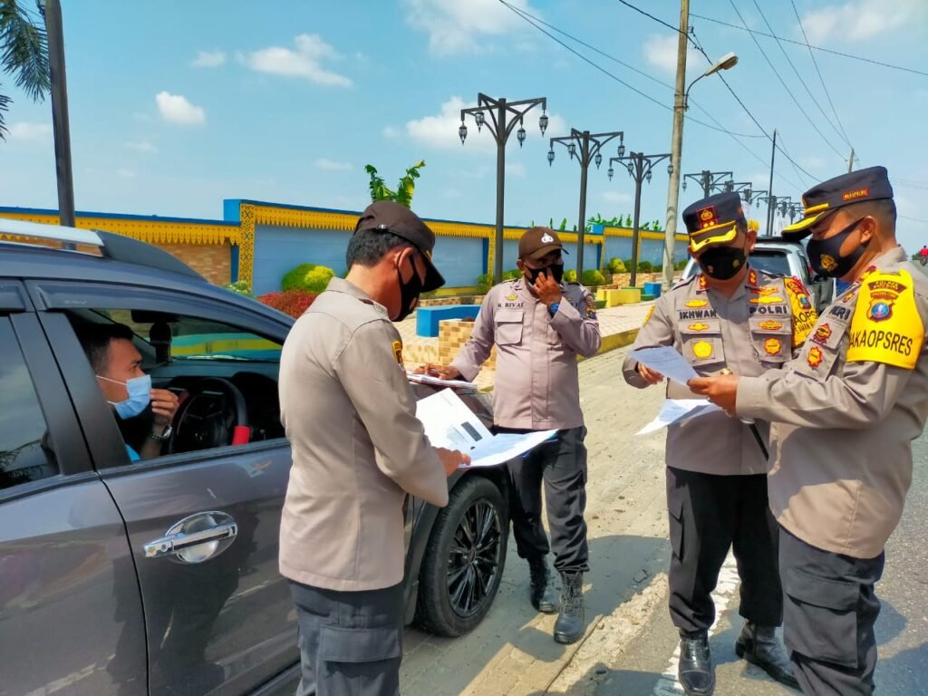 Kapolres Terus Pantau Pos Checkpoint Penyekatan di Batubara