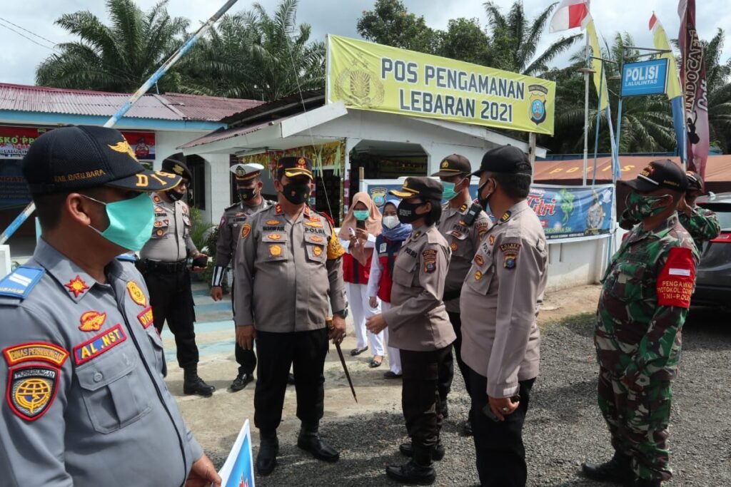 Kapolres Cek Tiga Pos Pam Checkpoint Batubara