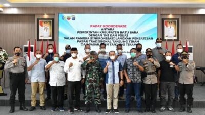 Tertibkan Pedagang di Tanjung Tiram, Pemkab Batubara Rakor TNI-POLRI