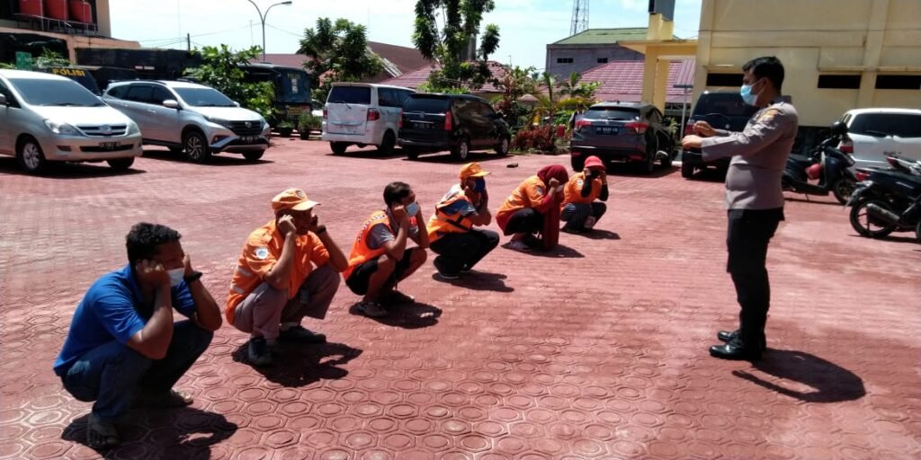 Polres Batubara Amankan 6 Tukang Parkir