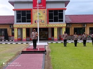 Kapolres Sambut Personil BKO PSU Labuhanbatu