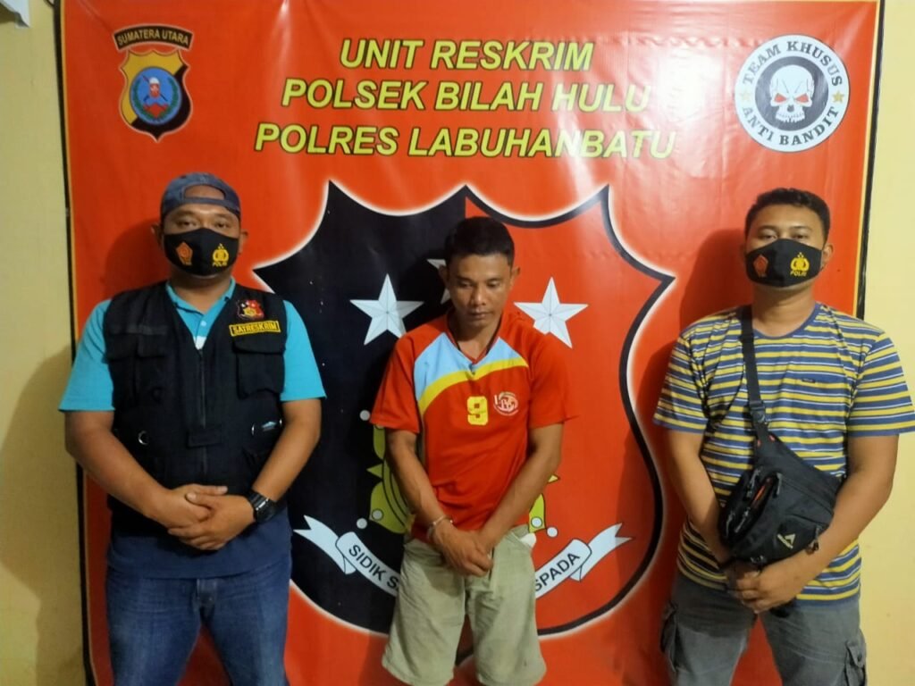 Kantongi Sabu, Zul Digelandang ke Polsek Bilah Hulu