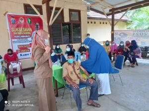 Polsek Kualuh Hulu Vaksinasi massal, Tertua 88 Tahun