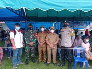 Masyarakat Serbu Tempat Vaksinasi Desa Tanah Rendah Batubara