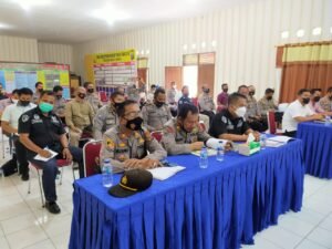 Kapolres Batubara Anev PPKM dan Gangguan Kamtibmas