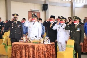 Bupati Labura dan Wakil Upacara Detik-Detik Proklamasi Secara Virtual