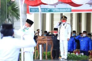 Wabup Labura Irup Penurunan Bendera