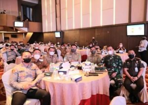 Bupati Labura Bersama Wakil Rakor Evaluasi PPKM