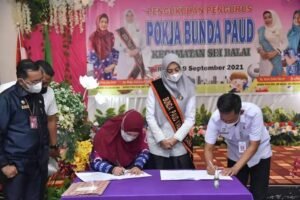 Disdukcapil Batubara dan Pokja Bunda PAUD Menandatangani Kerjasama