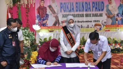 Disdukcapil Batubara dan Pokja Bunda PAUD Menandatangani Kerjasama