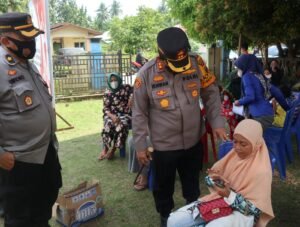 Kapolres Batubara Monitoring Vaksinasi Mereka Poldasu
