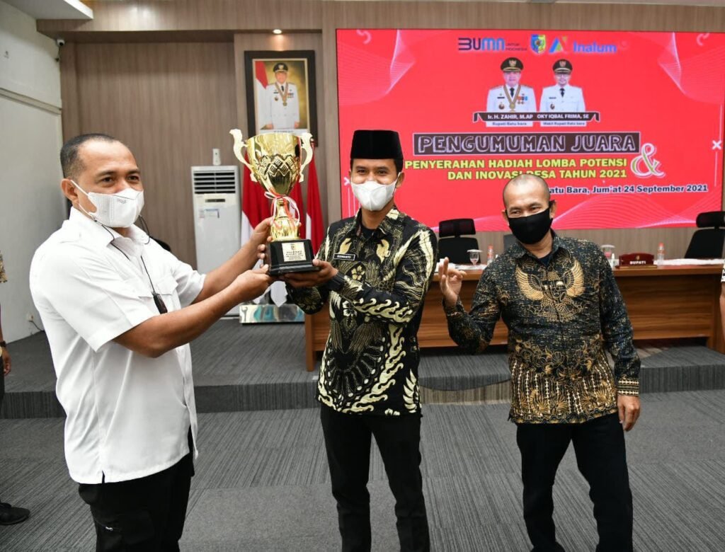 Piala Bergilir Lomba Potensi dan Inovasi Desa 2021 di Batubara