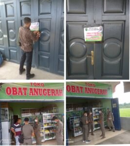 Langgar Perda No 19, 2 Ruko di Labura Disegel Satpol PP