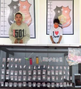 Polsek Padang Bolak Tangkap Sejoli Dalam Kamar Caffe Bersama 70 Bungkus Sabu dan Ganja